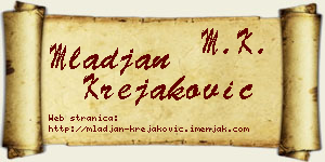 Mlađan Krejaković vizit kartica
